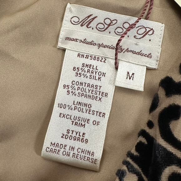 Max Studio Specialty Products Womens Flapper Dress Size M Silk Blend Fringe - Picture 4 of 8